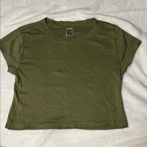 Olive Green Women's Crop Top